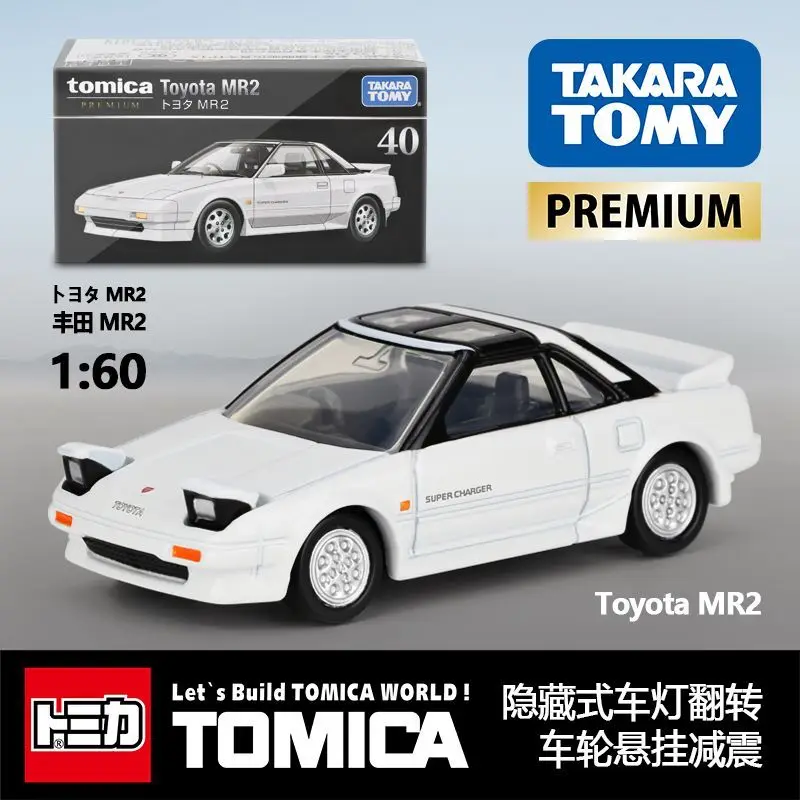 Takara Tomy Tomica Premium 40 Toyota MR2 Classic Sport Car Diecast Metal Mini Vehicle Simulation Toy Birthday Present For Kids view 4