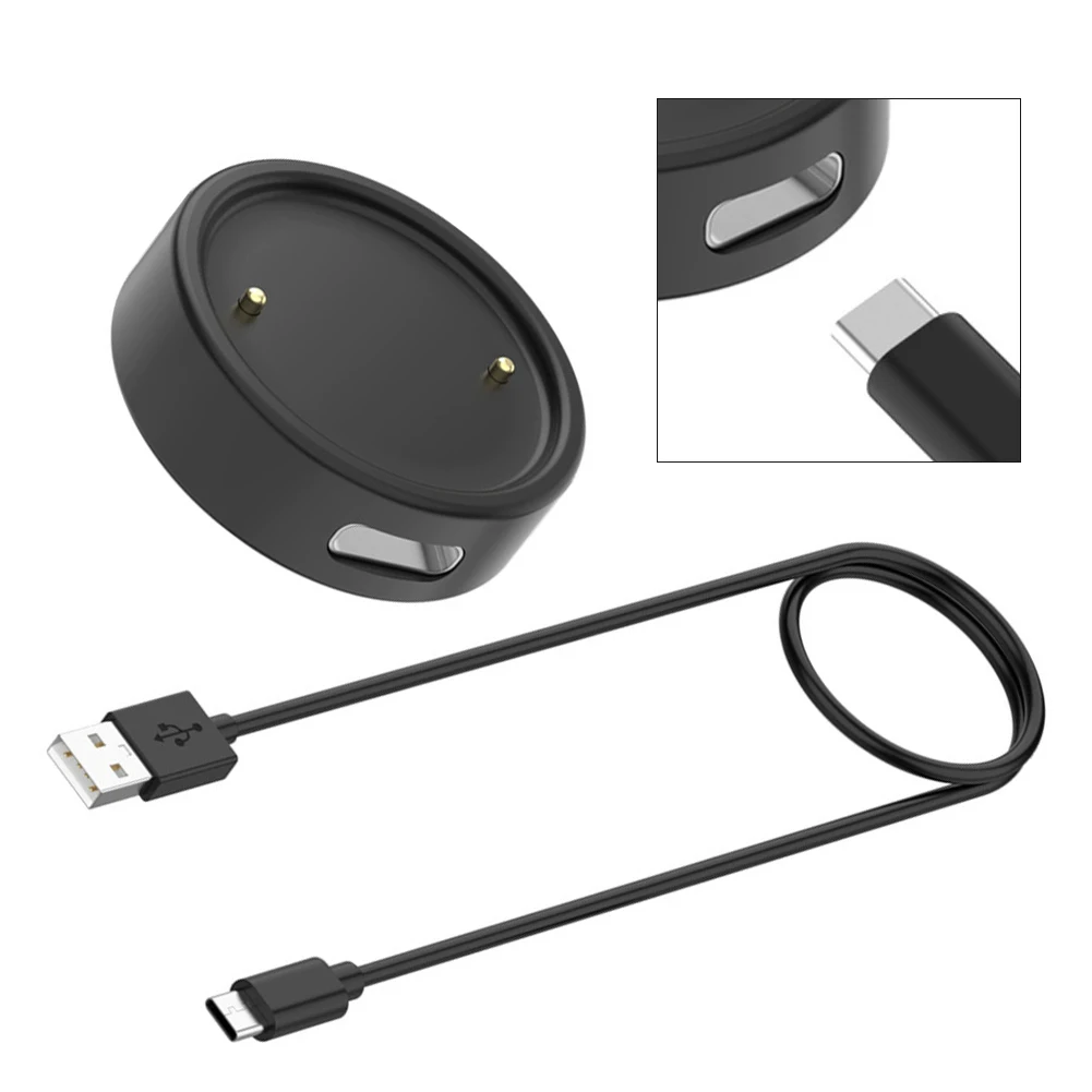 Nova base de carregamento para amazfit bip6/para active2 relógios inteligentes adaptador carregador magnético cabo 100cm com cordão acessórios