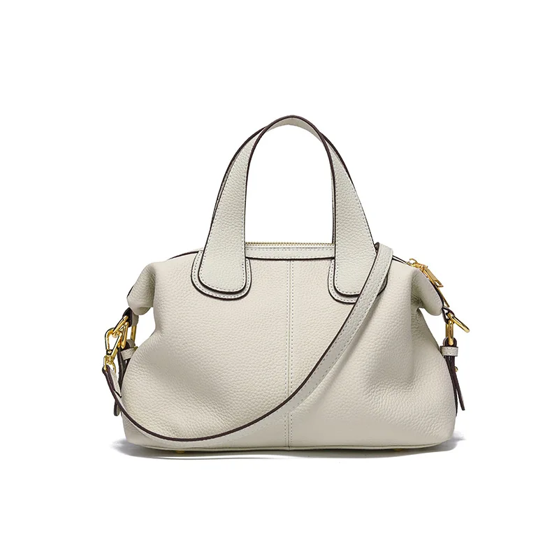 

2025 NEW Genuine Leather Tote Bag Women Small Real Cow Leather Handbag Woman Solid Pattern Shoulder or Crossbody Bag