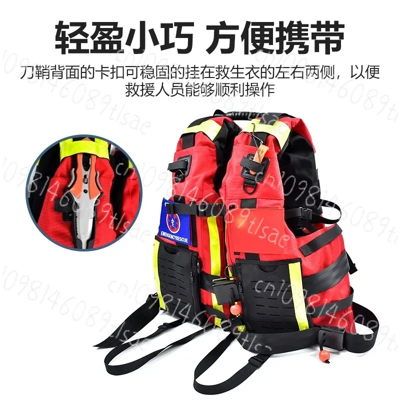 Titanium Plated Water Rescue Knife with Rope Cutter – Multifunctional Diving Lifesaving Tool for Outdoor & Vehicle Use