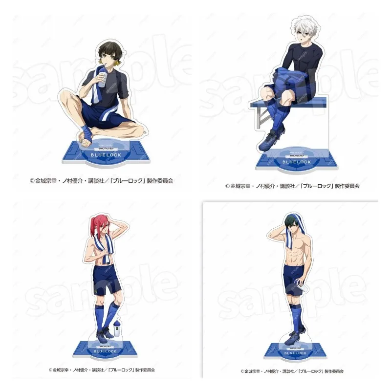 Anime BLUE LOCK Hot Figures Bachira Meguru Nagi Seishiro Acrylic Stands Character Chigiri Hyoma Model Decor Fans Collection Gift