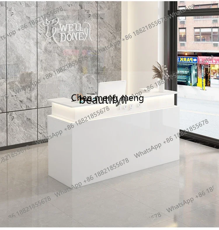 

Cashier, front desk, light luxury high-end clothing store, convenience store, beauty salon store, small reception desk