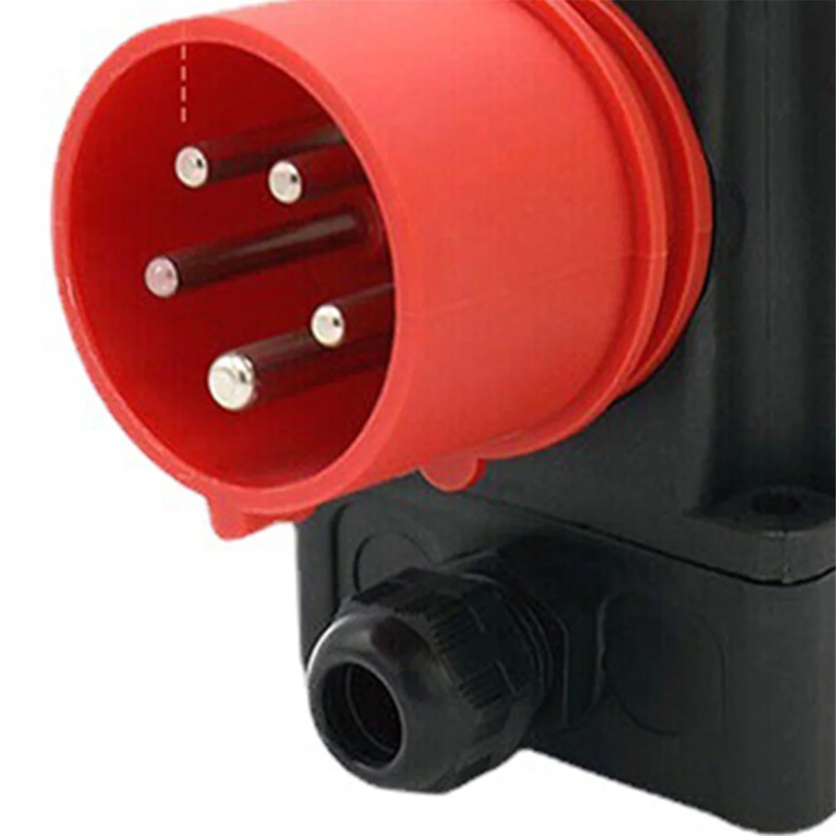 KOA1L 2 in 1 Multifunctional 250/400V 16A Magnetic Emergency Stop Push Button Switch 5P Industrial Socket