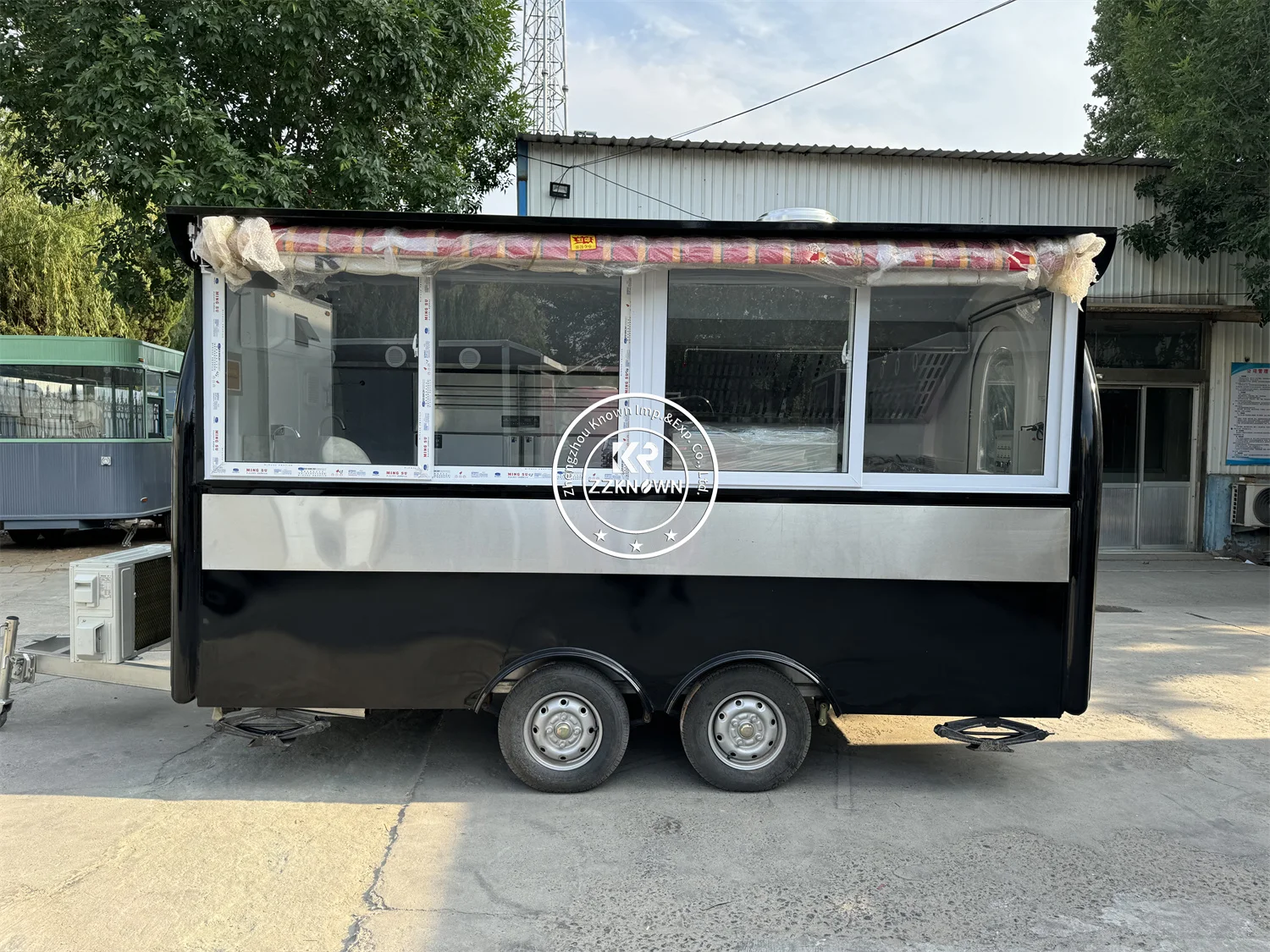 USA Mobile Kitchen Food Trailer BBQ Ice Cream Display Cart Catering Van Remolques Food Truck with Full Kitchen for Sale
