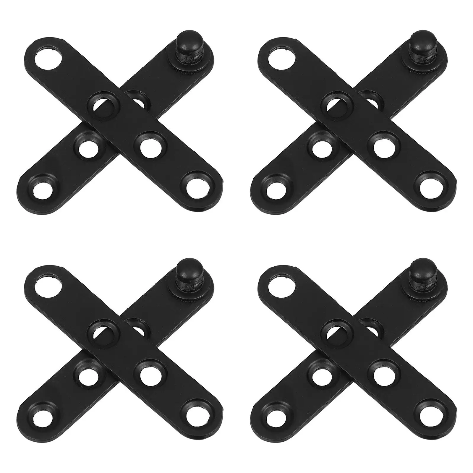 

4Pcs Concealed Hinges Stainless Steel Door Hinge for Cabinets Windows Furniture Discreet Hardware Easy Installation Flat Brace