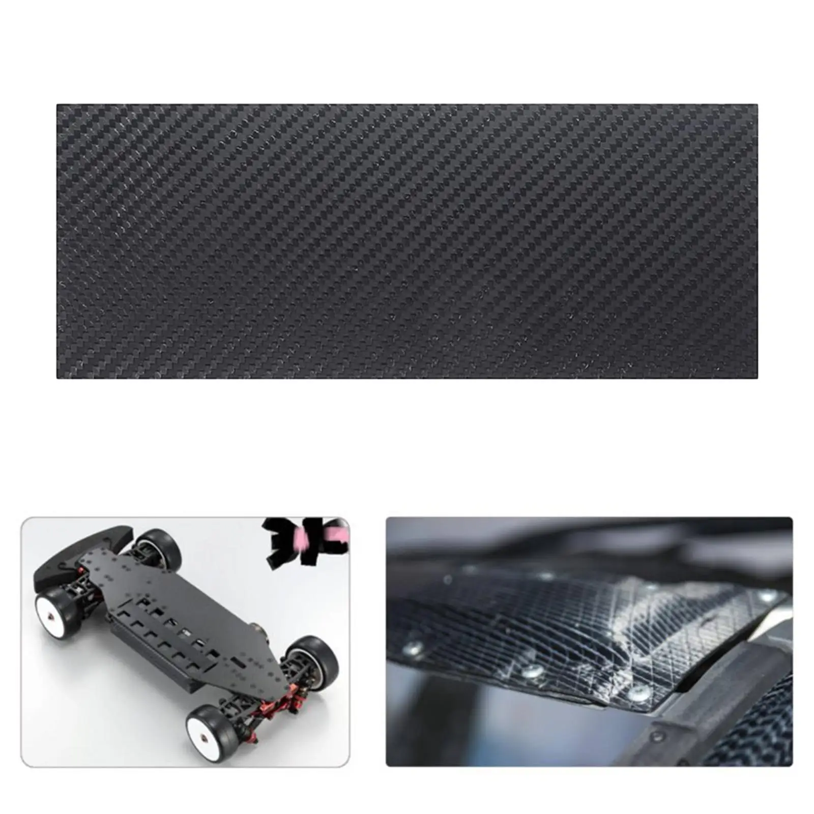 

Carbon Fiber Sheet 125x75mm Panel Plate Board Twill Matte for RC Drone