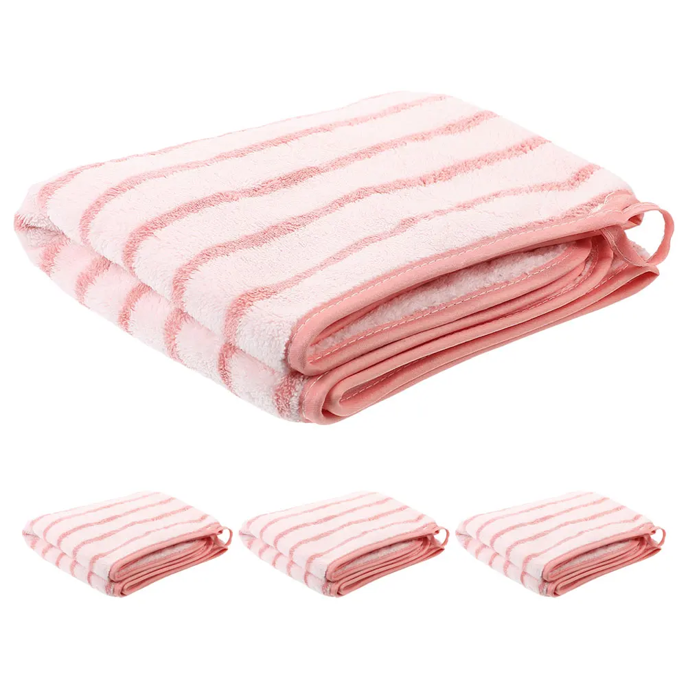 

4Pcs Coral Fleece Bath Towels Soft Absorbent Washcloths for Face Hand Home Dorm Use Large Bathroom Towels Reusable