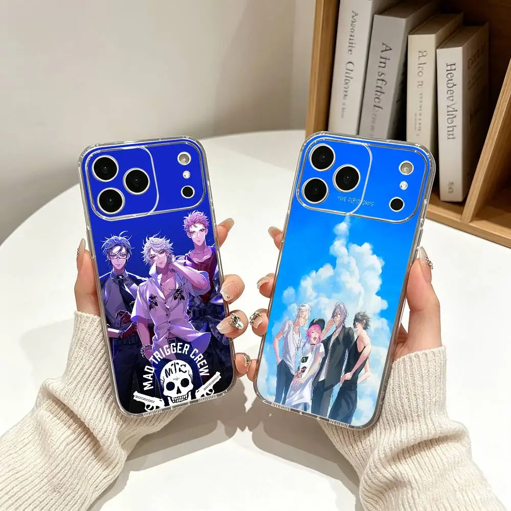 Funda Transparente H-Hypnosis Mic-c para iPhone 17, 16, 15, 14, 13, 12, 11, Pro Max, 16/15/14 Plus