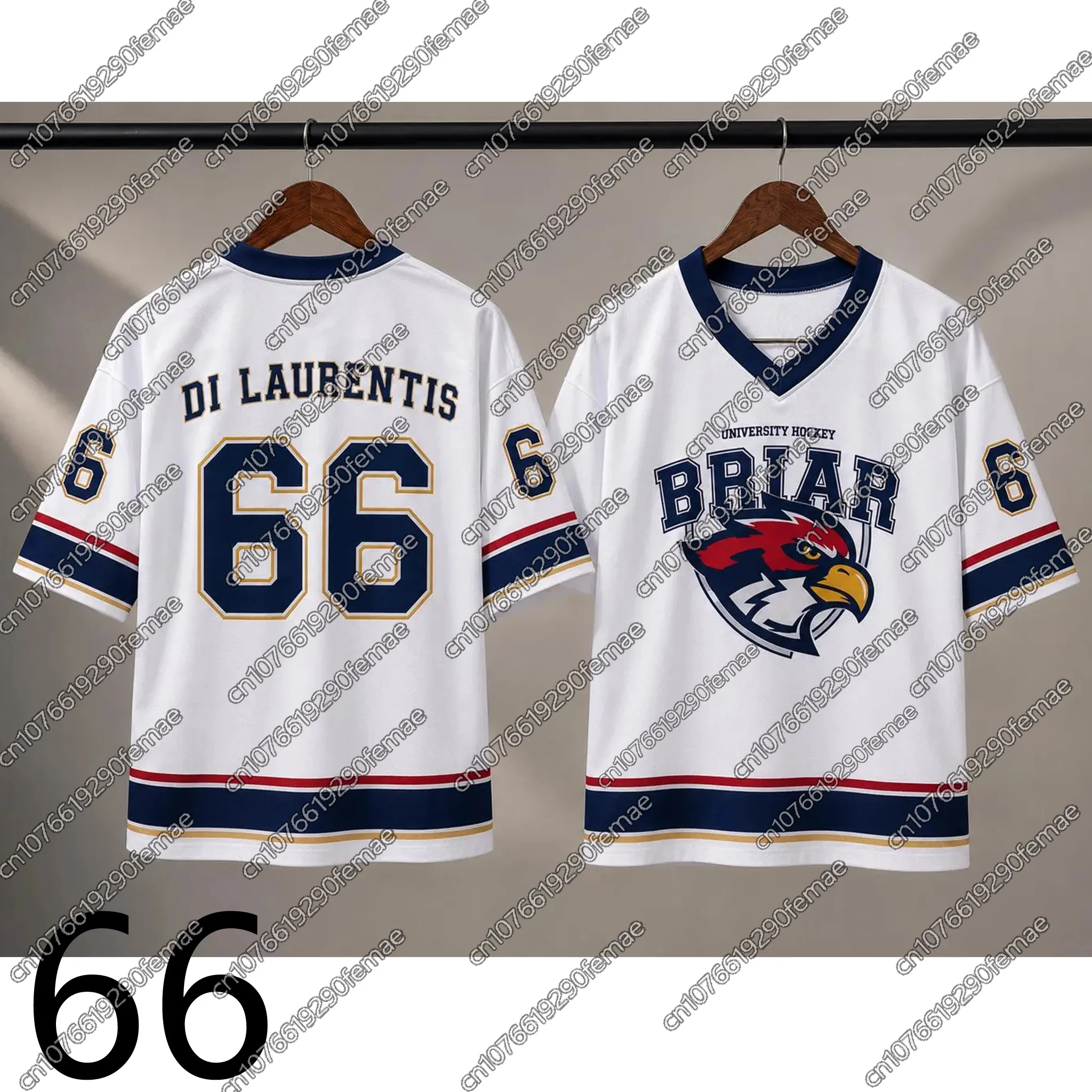 2026 Summer Loose Off Campus Style Jersey T-Shirt | Men Women Number Letter Top Daily Sports Streetwear TV Merch image 5