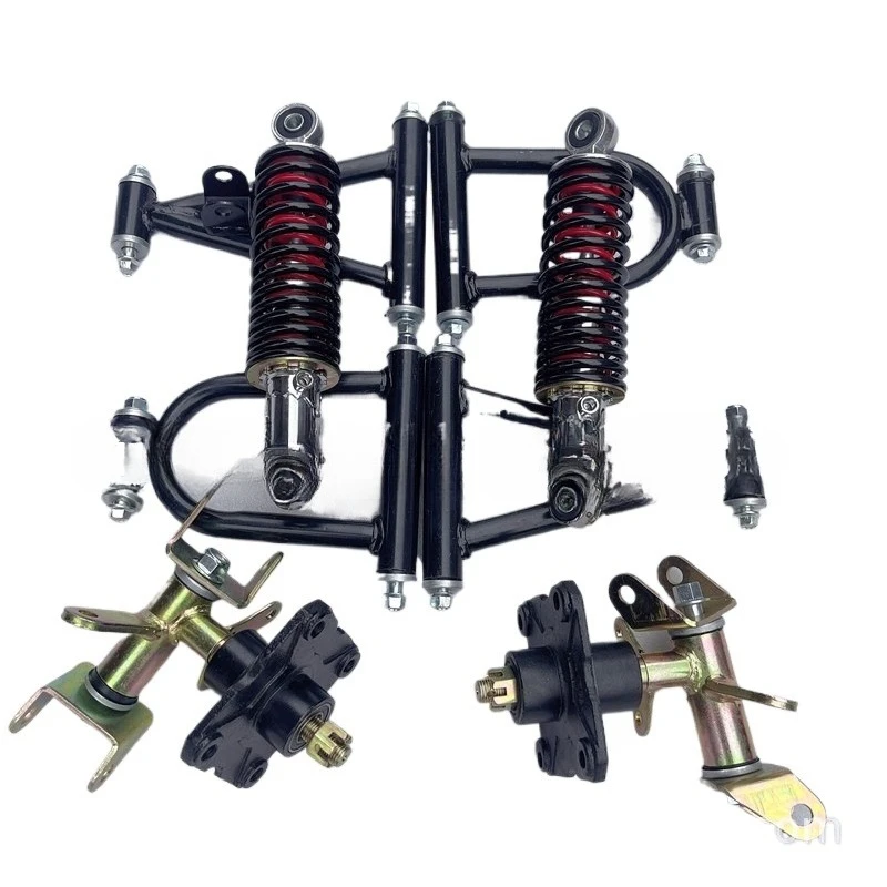 Modified four-wheel electric kart accessories front suspension, beach car rocker arm claw shaft flange shock absorption four