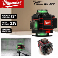 Milwaukee 4.2V 3-4D Laser Level 4 Sides*360 Degree Vertical 16 Lines Green Beam Self-leveling Vertical Cross Line Lase