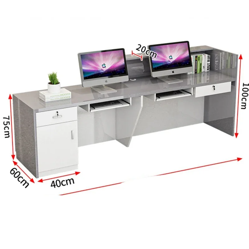 White Light Reception Desks Design Stylish Modern Luxury Reception Desks Office