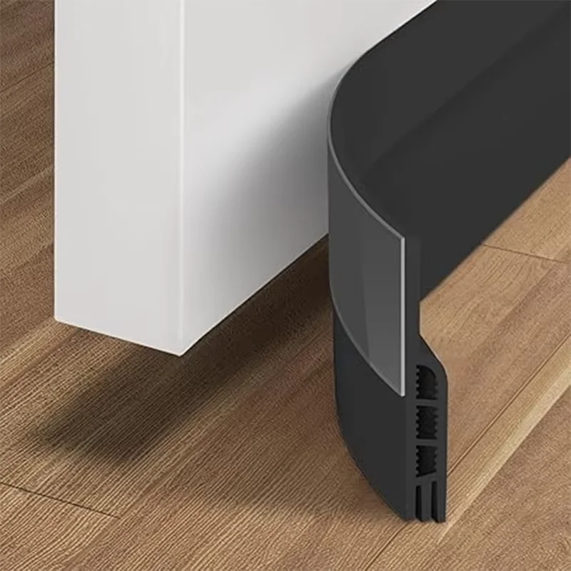 1/2/3pcs 1m/39.37in Adhesive Door Draft Stopper Under Door Blocker Insulator Door Sweep Weather Stripping Noise Barrier