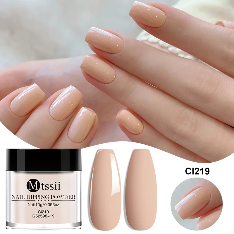 10g Nude Roze Nagel Dipping Powder Sprankelende Verloop Acrylpoeder Nagelglitter Stof Natuurlijk Droog Geen Lamp Uitharding Nodig Nagel Chrome