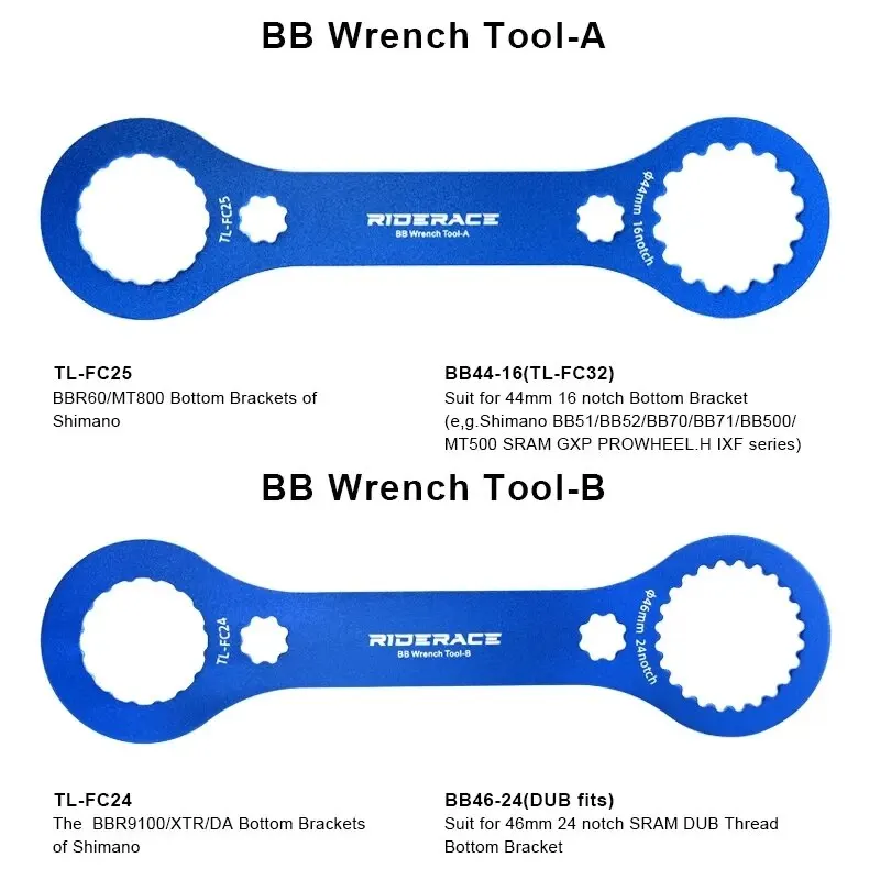 Bicycle DUB BB Bottom Brackets Wrench Bike Install Repair Tool Spanner For SRAM Shimano BBR60 MT800 BBR9100 XDR TL-FC25 TL-FC24