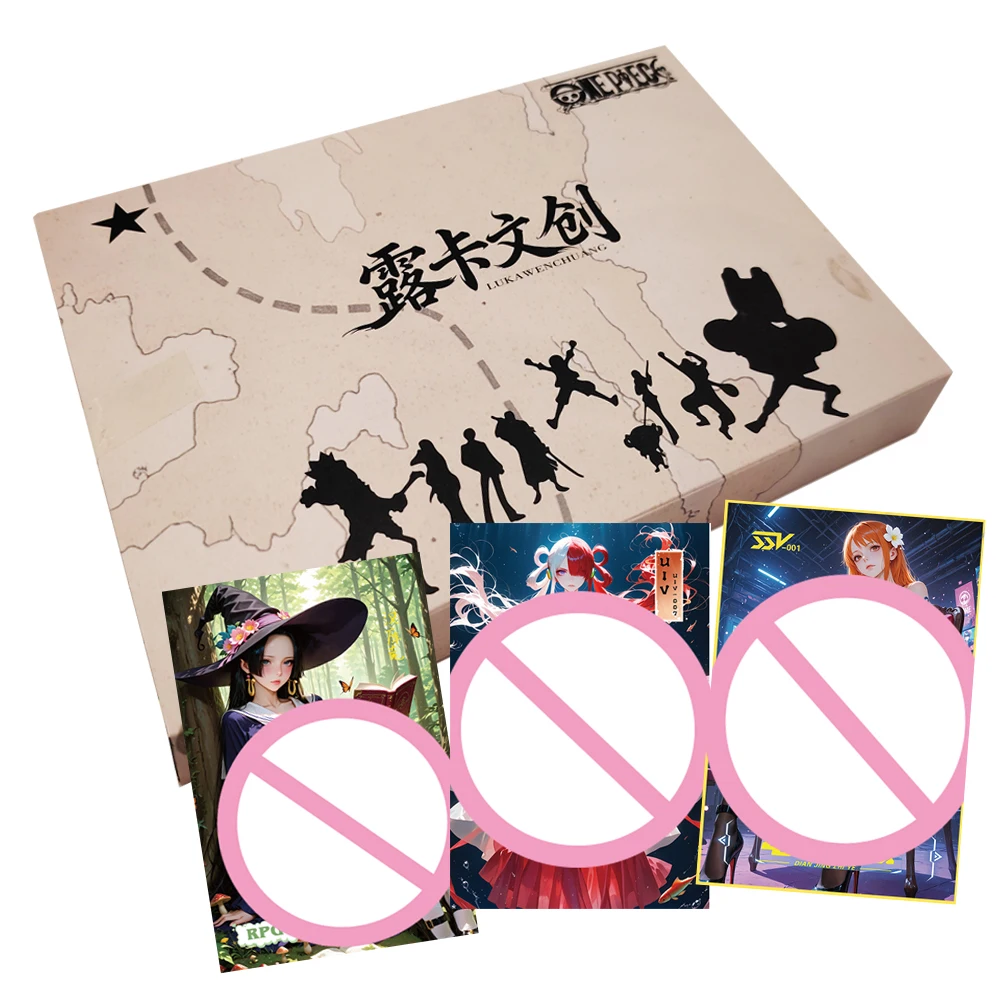 

One Piece Color Paper Collection Cards for Children Nami Robin Fairy Tale Theme Style Characters Cute Charm Anime Cards Gifts