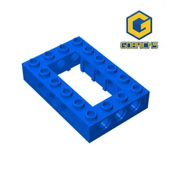 Gobricks 10PCS 32531 High-Tech Hole Brick 4 x 6 Open Center Building block accessories parts MOC  Education Build Toys Bricks