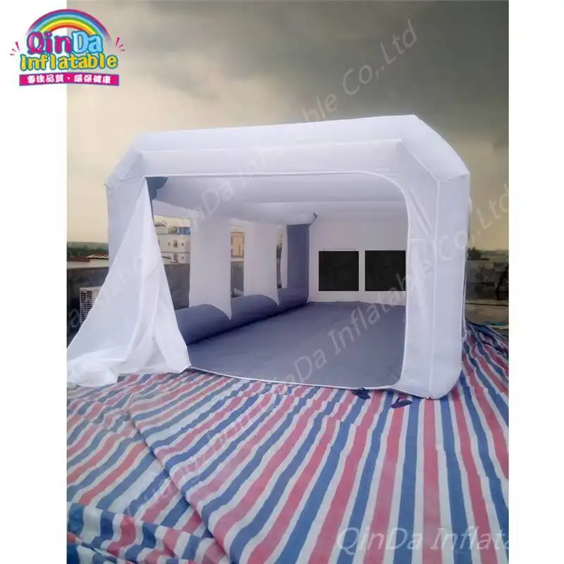 

7 м * 4 м * 2,5 м уличная надувная покрасочная камера, автомобильная покрасочная камера, надувная кабина для покраски автомобиля с 2 бесплатными воздуходувками