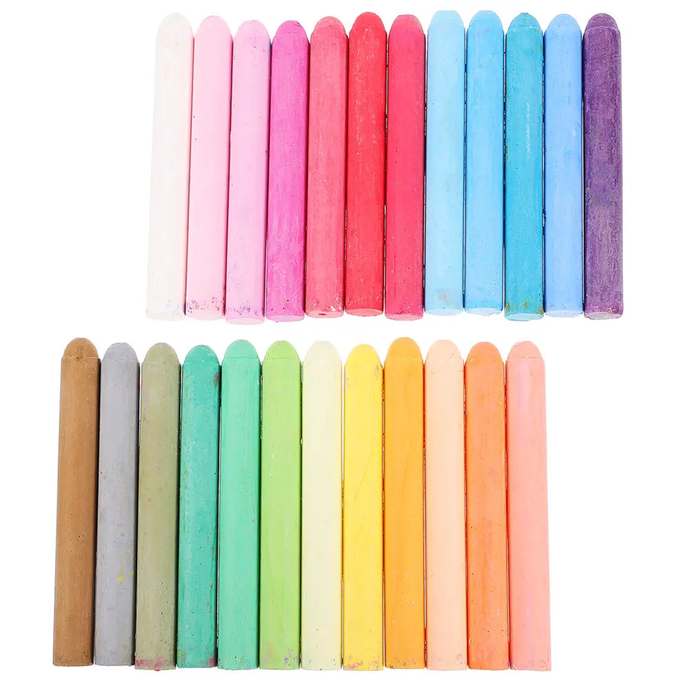 

48Pcs Colored Chalk for Blackboard Dustless Washable Chalk Set Kids School Classroom Drawing Pavement Art Supplies Bright Colors