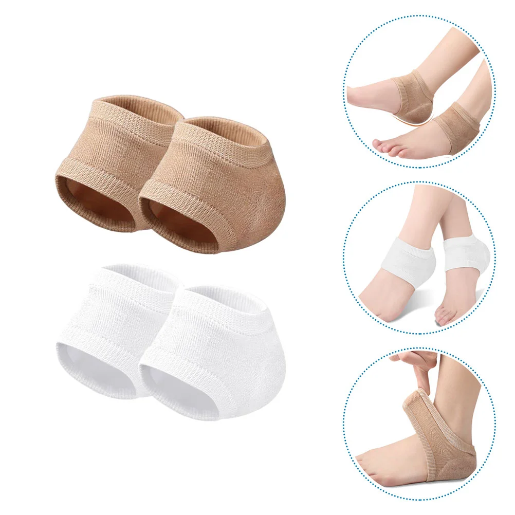 

2 Pairs Repair Socks Heel Protector Men and Women Women's Womens 750X650X030CM Polyester Gel for Elastic Cover