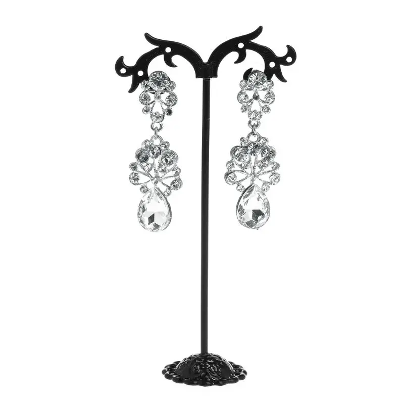 Y1UB 3x Metal Hanging Jewelry Tree Earring Display Stand Necklace Bracelet