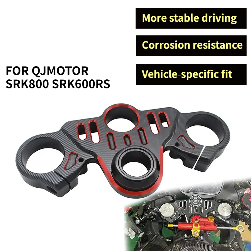 

FOR QJMOTOR SRK800 SRK600RS SRK 800 RR 600RS Front Fork Lowering Handlebars Triple Tree Upper Top Clamp Yoke Accessories Screw