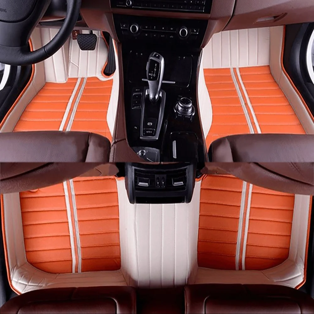3D leather Waterproof Custom Car Floor Mats For Lexus LS LS350 LS400 LS430 LS460 LS500 LS500h Auto Coche Accessorie Floor Liners