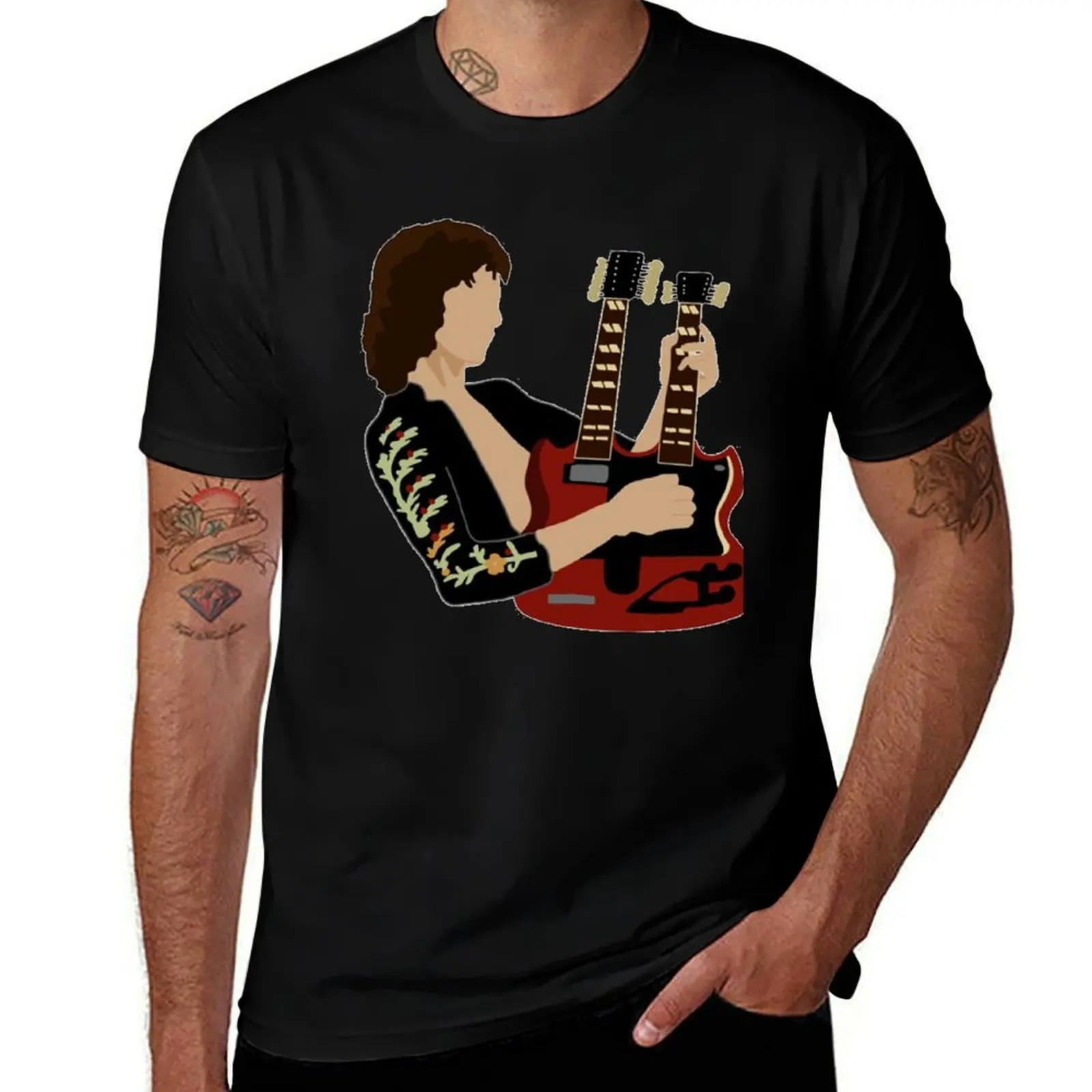 

Jimmy Page T-Shirt summer top plus sizes men tshirt