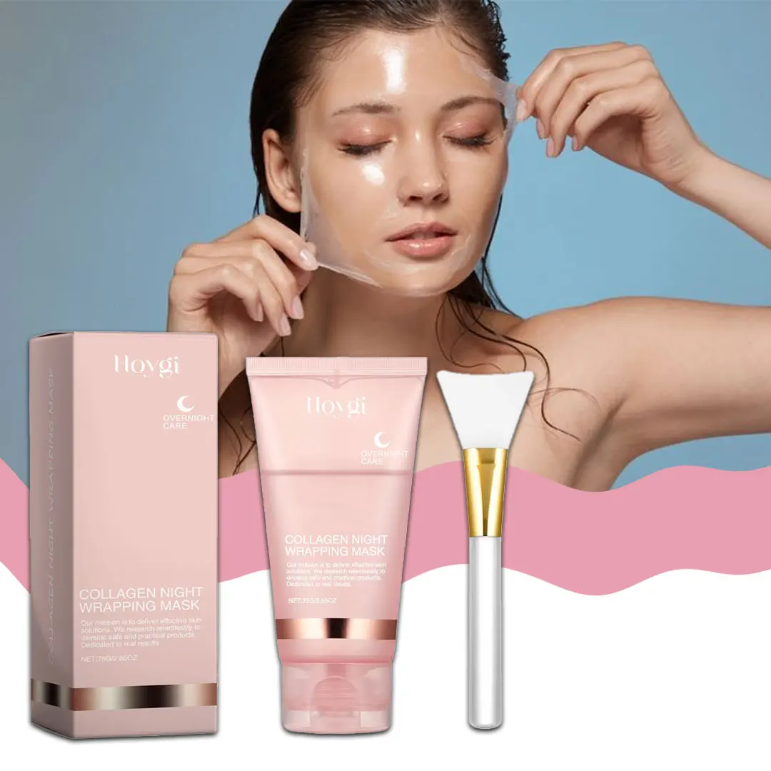 

75g Overnight Peel Off Face Mask Moisturizing Deep Pore Cleansing Firming Anti-Aging Fade Fine Lines Brightening Skin Care