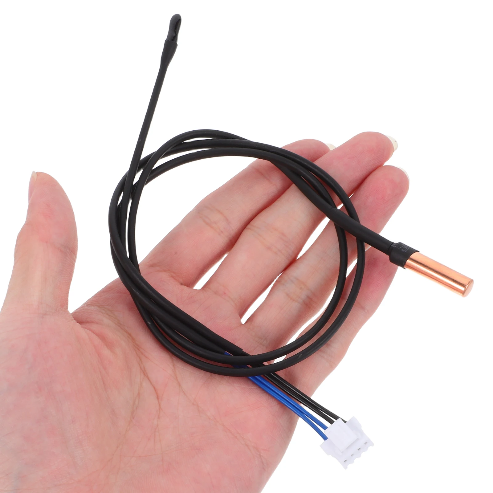 

1pcs Temperature Sensor For Air Conditioner Accurate Thermistor Probe Quick Response Copper Head Replacement Dual Sensor Indoor