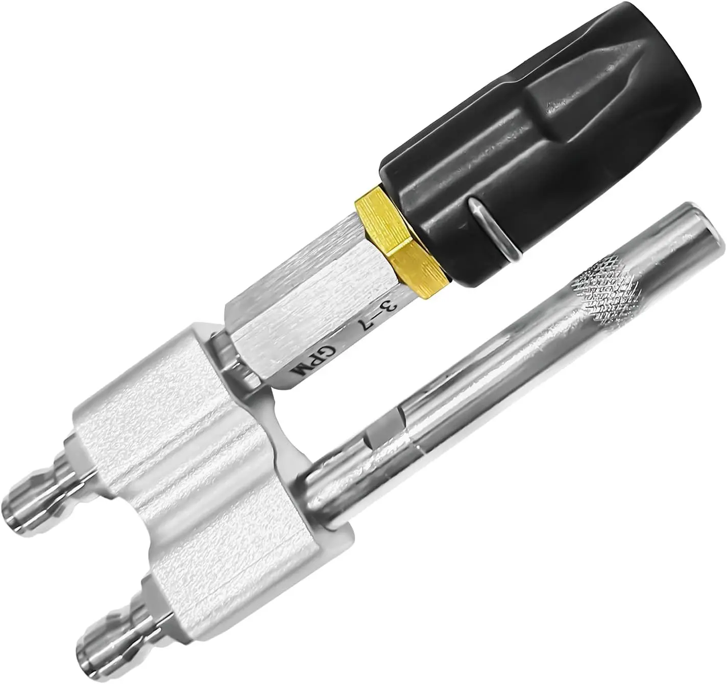 فوهة مطلق النار M5 2 في 1 فوهة غسيل ناعمة قابلة للتعديل لغسالة الضغط 3-7 GPM، توصيل سريع 1/4 بوصة، 0-60 ° نمط الرش #1