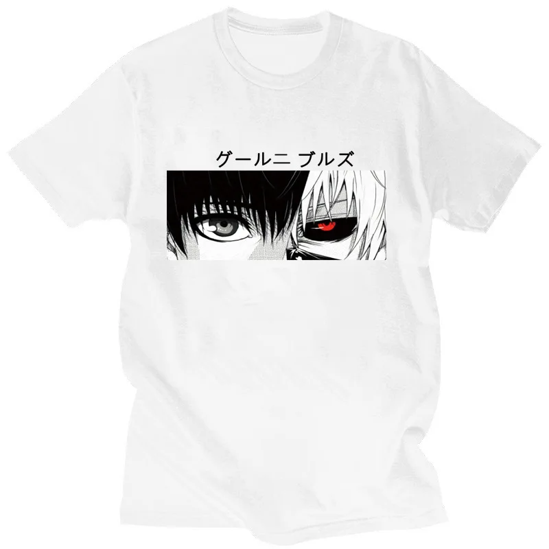 

Летняя мужская тема Tokyo Ghoul Jinmuyan Хлопковая свободная футболка с короткими рукавами европейского размера Мужская и женская повседневная мода Топ