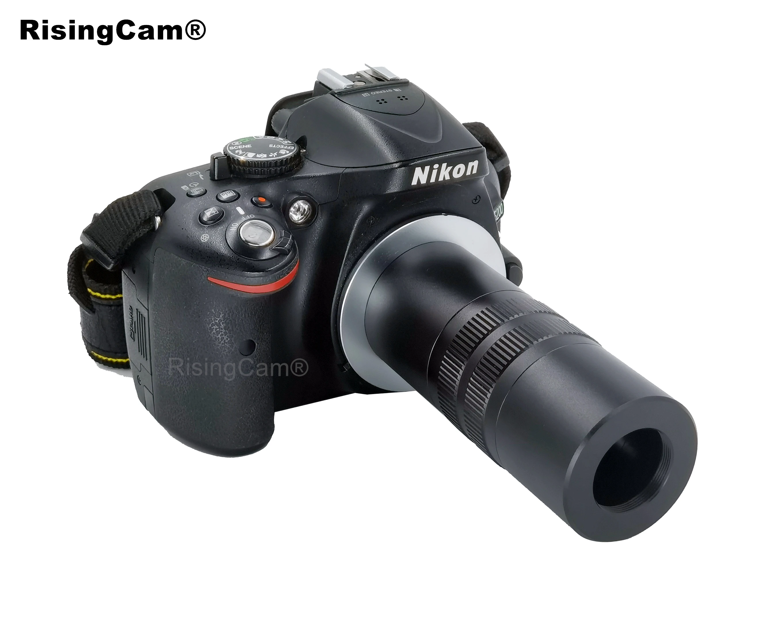 Focus Einstellbarer Mikroskop-Kamera-Adapter M42 F-Mount auf C-Mount-Adapter, kompatibel mit Nikon DSLR-Kamera – Detail 2