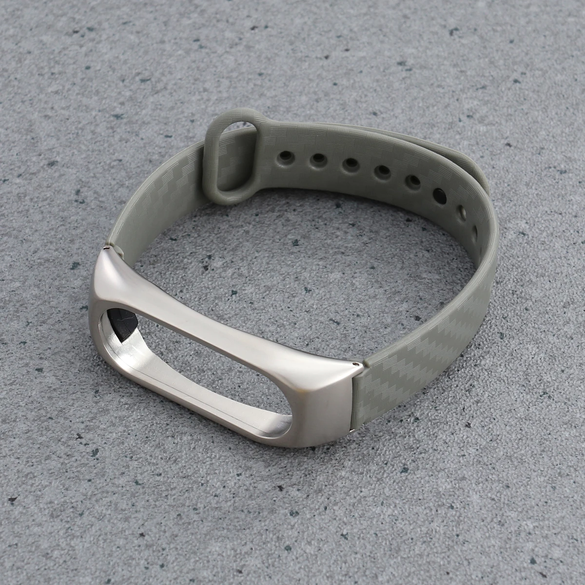 

Metal Case Bracelet Wristband for Fitness Tracker Screw Free Adjustable Size Carbon Fibre Bands Fit