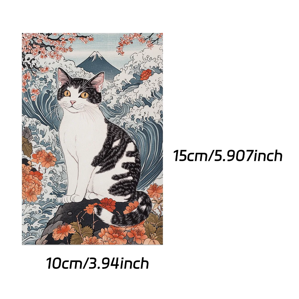 10pcs Japanese-Style Cat Postcards for Dorm Rooms & Bedrooms Minimalist Wall Decor with Message Cards Creative Gift Cards