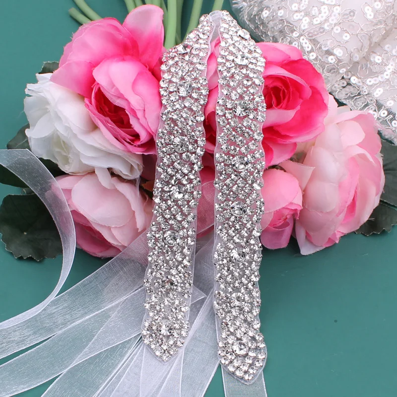 Hochzeitskleid-Accessoires, Damengürtel, Kristallgürtel, Strass-Brautgürtel, Hochzeitsbedarf – Detail 2