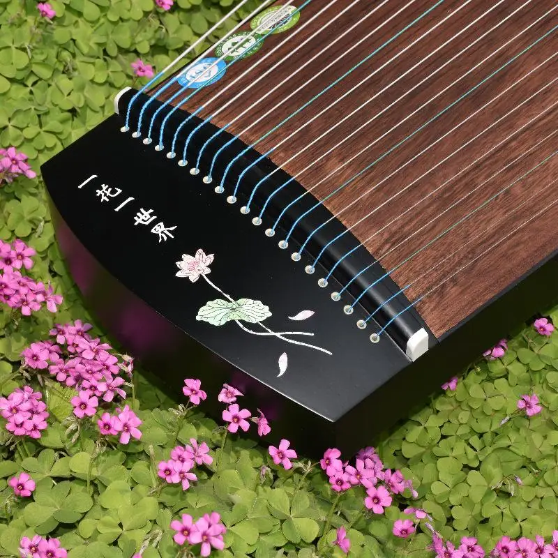 125cm Solid Wood Portable Guzheng with Stands Beginner Practice Chinese Traditional String Instrument