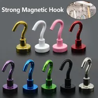 Strong Magnetic Hooks Load-bearing Home Kitchen Bar Storage Hooks Key Storage Hooks Bathroom Hangers Multi-Purpose Magnet Hook