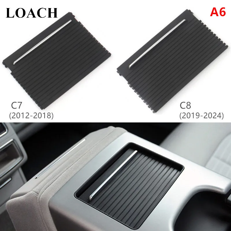 Couverture de rideau de boîte de siège d'accoudoir arrière, Audi Horizon C7 2012-2018, C8 2019-2024, assistance de bras, couverture latérale arrière, écran de plaque, coque de couvercle, bouclier
