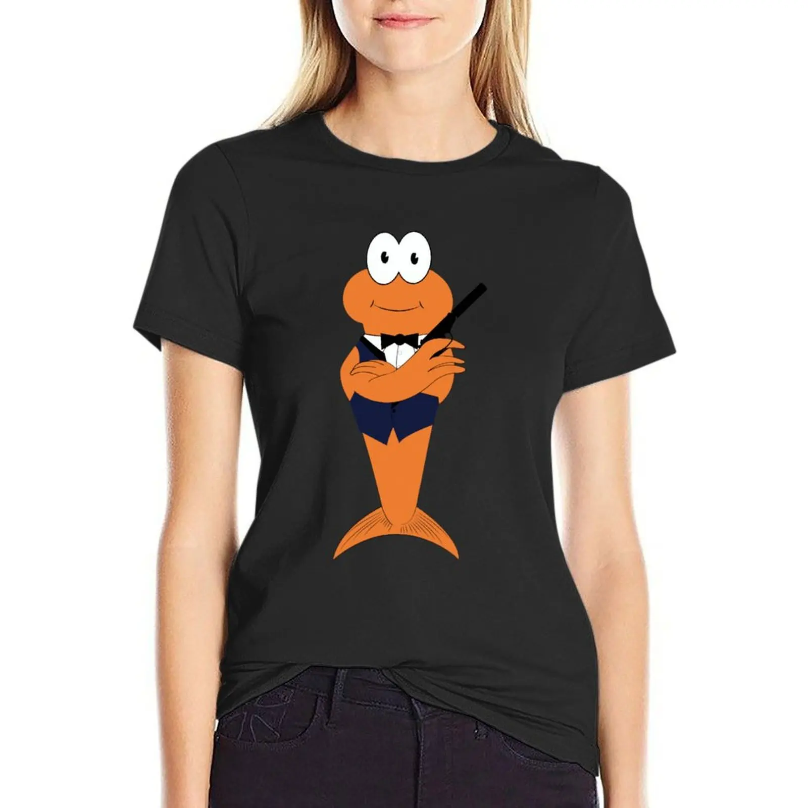 

Pond, James Pond T-Shirt tees Aesthetic clothing anime clothes summer tops graphic t-shirts for Women