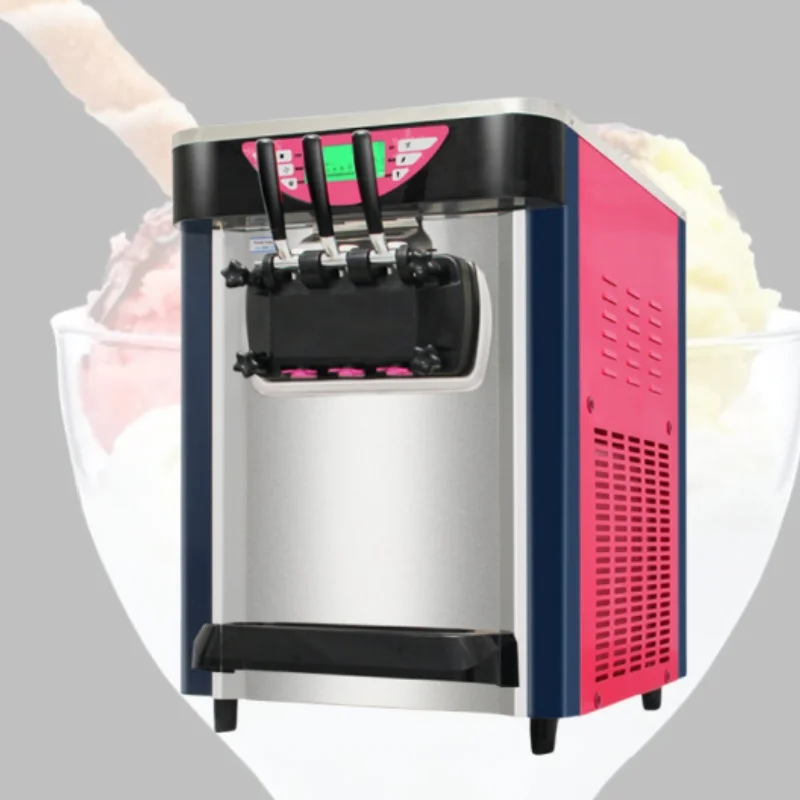 

JUEZHAN 21-26L/H Ice Cream Maker Commercial Mobile kitchen Tricolor Flavor Sweet Cones Freezing Equipment Vending Machine