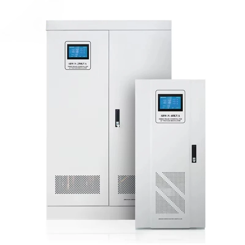 

ZX SBW-N-100KVA 150KVA Сервостабилизатор переменного тока 380 В 3-фазный ЖК-дисплей Регулятор напряжения с высокой компенсацией для электросервиса