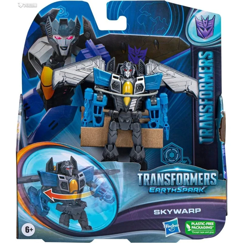 In Stock Hasbro Transformers ES Earthspark U.S. Edition Samurai Class  Skywarp Action Figure Collection Model Toy Gift