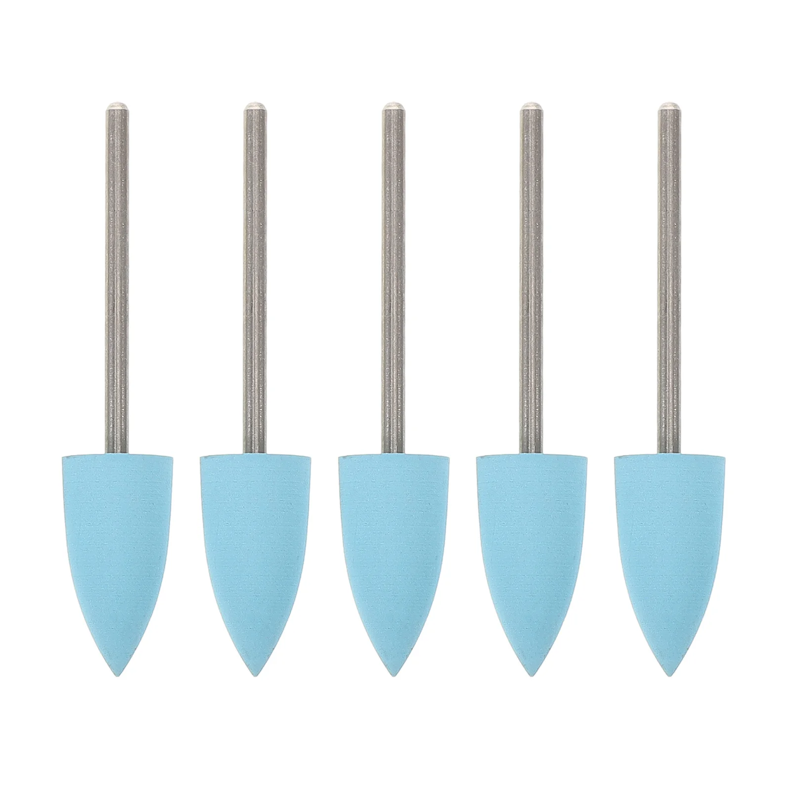 

5Pcs Nail Drill Bit Set Silicone 600 Grit Polishing Grinding Buffing Nail Art Tools Manicure Supplies for Home and Professional