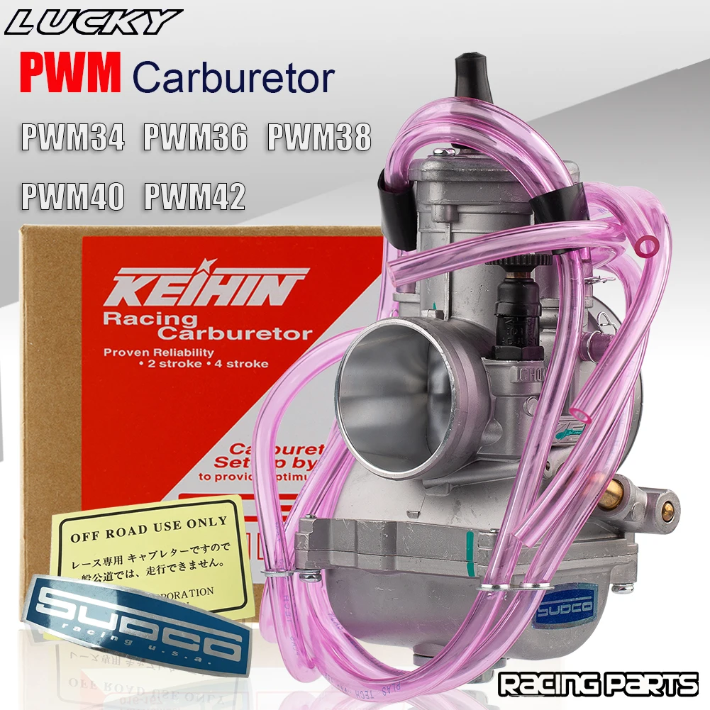 PWM 34 36 38 40 42mm For Keihin Carburetor Universal Shift Karts 2T Racing Motorcycle Scooter ATV KTM 250CC Carburador Dirt Bike