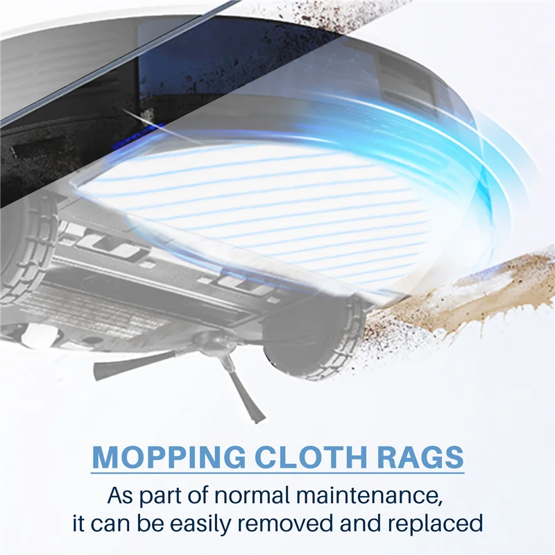 N18R 25 قطعة منصات التطهير ستوكات القابل للتصرف ل Ecovacs جهاز آلي لتنظيف الأتربة OZMO T8 / T8 +/ T8 AIVI/ N8/ N8 Pro/ N8 Pro +