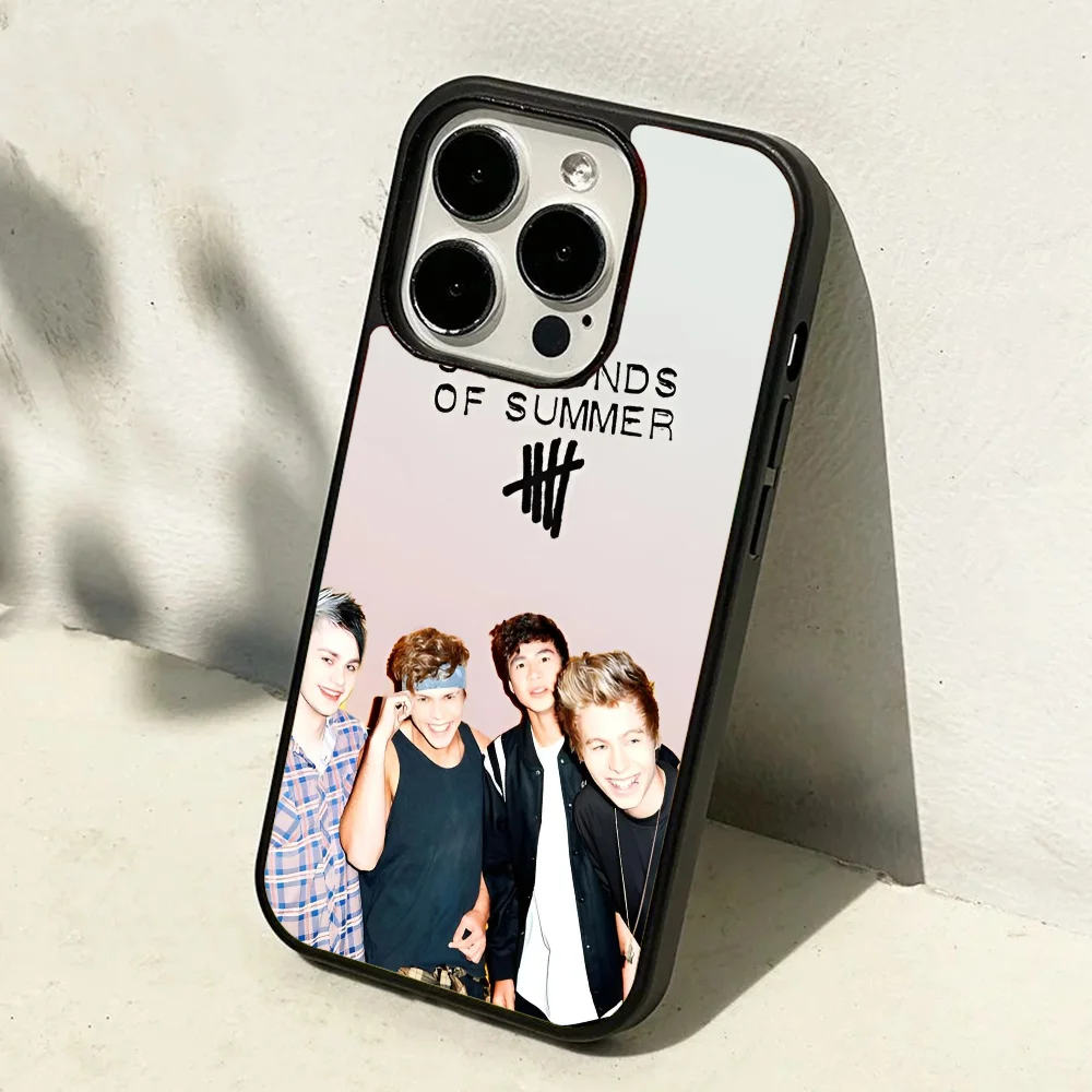 5SOS 5 Seconds Of Summer Phone Case Mobile Phone Cases for iPhone 15 14 13 Pro Max 11 12 Mini Alex Mirror TPU Shell