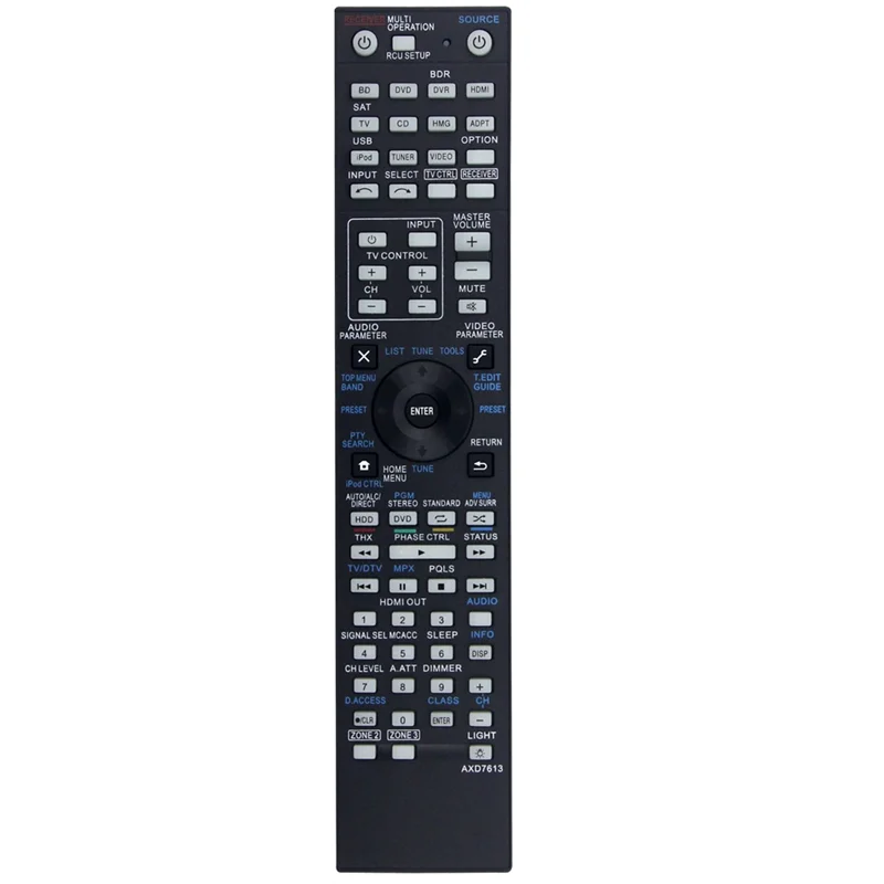 B04C-Replace AXD7613 Remote Control For Pioneer SC-LX75 VSX-LX55 SC-09TX AXD7612 AXD7616 AV Receiver