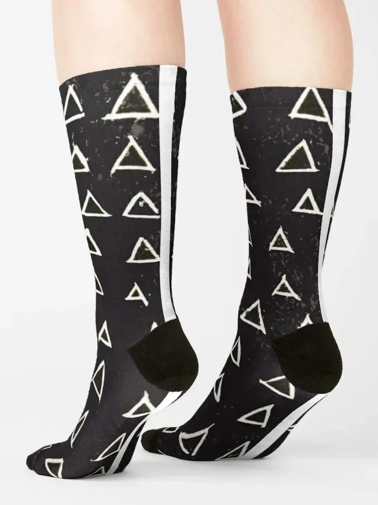 جوارب هندسية برباط لامع جوارب حرارية شتوية قطنية أساسية للفتيات والرجال