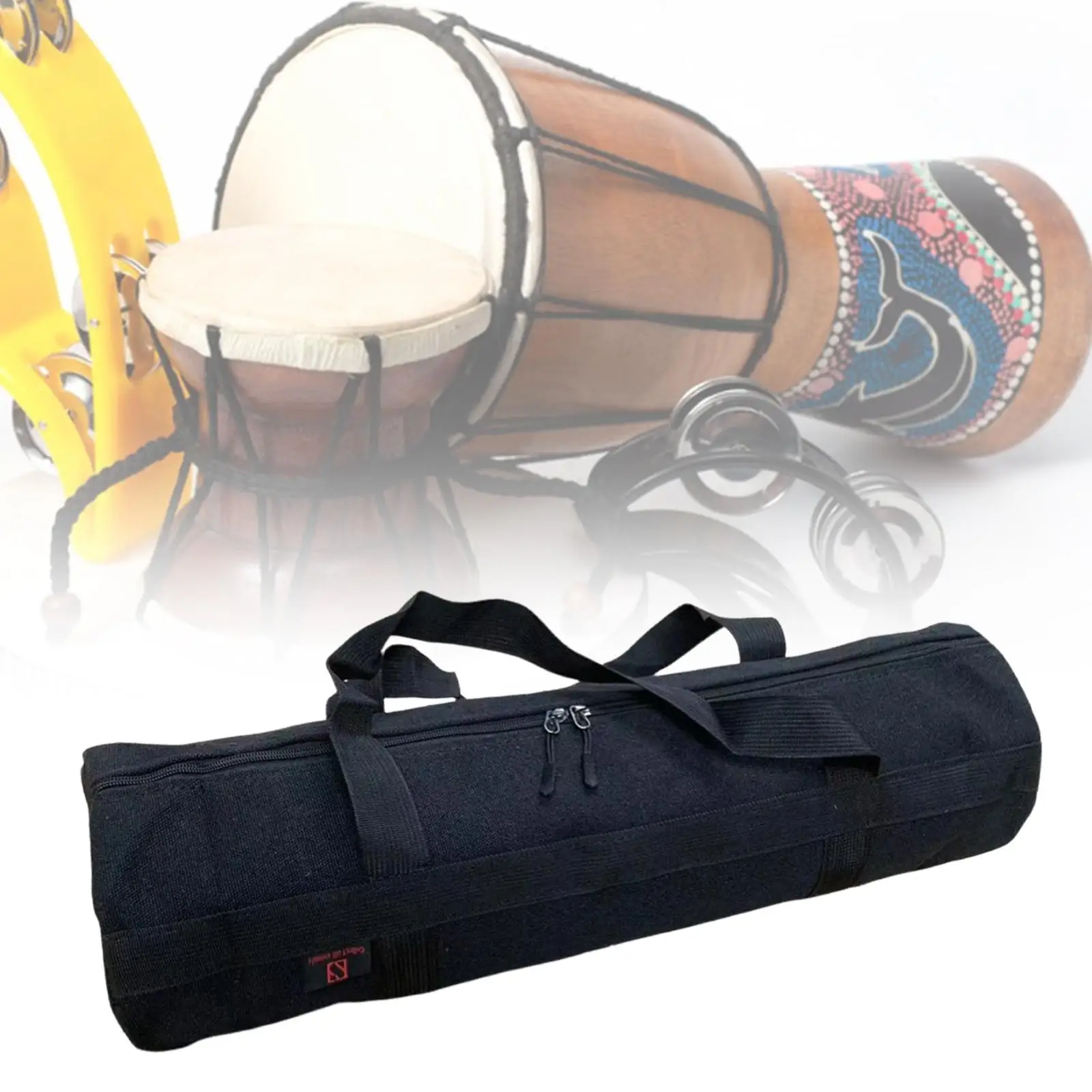 Estuche portátil para tambor africano, soporte de tela Oxford para tambor, bolsa de transporte para almohadilla de tambor, para almacenamiento de percusión y bloques de jam en exteriores